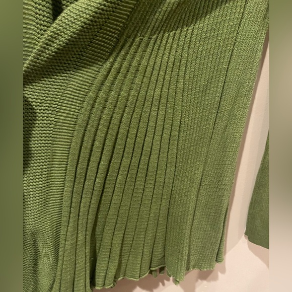 Max Studio Ribbed Cardigan - NWT - Medium - Green - Picture 4 of 6